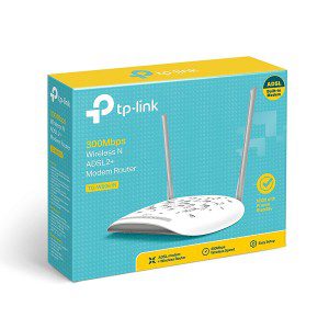 TD-W8961N Wireless N300 ADSL2+ Wi-Fi Modem Router, 2x 5dBi Omni directional Fixed antennas, Input ISPs supported- BSNL, MTNL, Tata Indicom (RJ-11 Port) TP-LINK