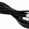 6Ft (AUX) Cable 3.5mm Male to Male- Aux Cord 3.1 A 1.5 m Copper Braiding Metal Braided AUX Cable (Compatible with Mobile Laptop Tablet Mp3 Gaming Device Silver Black One Cable)