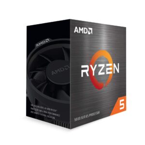 AMD 5000 Series Ryzen 5 5600X Desktop Processor 6 cores 12 Threads 35 MB Cache 3.7 GHz Upto 4.6 GHz AM4 Socket 500 Series Chipset (100-100000065BOX)
