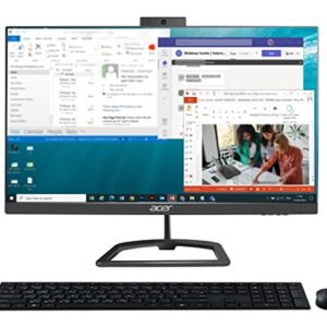 Acer Aspire C15 23.8 inch Full HD IPS All in One Desktop I Intel Core i3-1035G1 I 4GB DDR4 I 512GB SSD I Windows 11 Home I MS Office Home & Student 2021 I Full HD Camera I Wireless Keyboard & Mouse