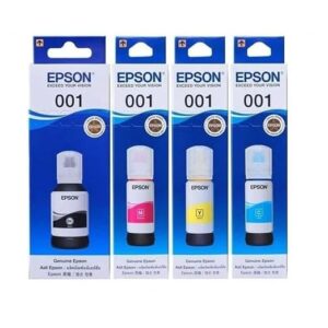 Epson 001 Ink 4 Colors for (L4150,L4160,L6160,L6170,L6190) (Set of 4)