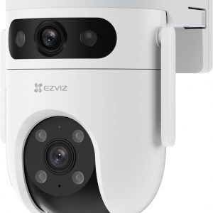 EZVIZ by Hikvision|H9C Dual-Lens(3MP+3MP) Pan & Tilt Wi-Fi Camera|Two-Way Talk|AI-Powered Human/Vehicle Detection|Active Defense with Siren and Strobe Light|Weatherproof Design|Upto 512GB Support