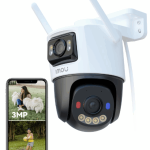 Imou 3MP+3MP 1296p Dual Lens CCTV Camera Home Outdoor, Pan-Tilt Wi-Fi Camera, AI Human and Vehicle Detection