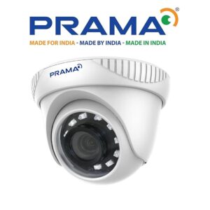 Prama 2MP Full IP CCTV kit with 8 Channel NVR + 4 Outdoor & 4 Indoor Cameras + 1 TB HDD + POE SWITCH, and Required Accessories, Motion Detection, Black