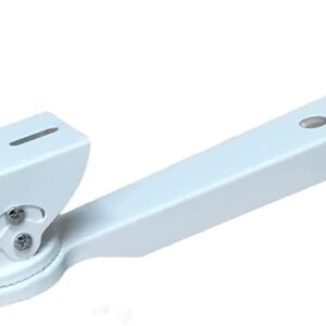 JK Vision Security 360 Degree CCTV Camera (12 Inch) CCTV Camera Wall Mounting Bracket Stand | Heavy Duty Metal for Bullet & Box Camera | 90° Viewing Area | Indoor and Outdoor Use | White | 12 inch