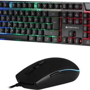 ZEBRONICS COMPUTER USB KEYBOARD AND USB MOUSE COMBO (COMBAT BLACK)