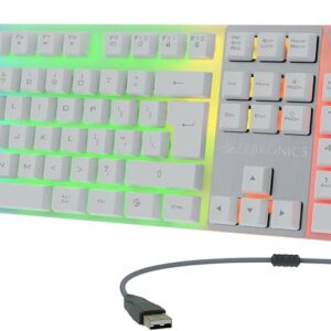 ZEBRONICS COMPUTER USB KEYBOARD AND USB MOUSE COMBO (COMBAT WHITE)
