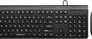 ZEBRONICS COMPUTER USB KEYBOARD AND USB MOUSE COMBO (JUDWAA 880 BLACK)