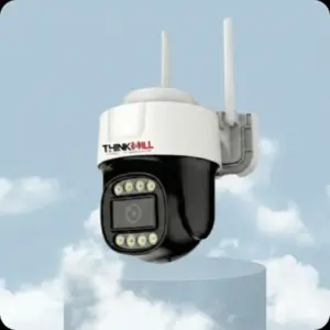 Thinkwill 4G Mini PT Camera 3MP – Outdoor Wireless CCTV | SIM Based Security Camera | 360° PTZ | Night Vision | Two-Way Audio | Waterproof IP Camera for Home & Farm Monitoring